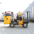 55KW wheeled mini fence post vibrating pile driver with air compressor